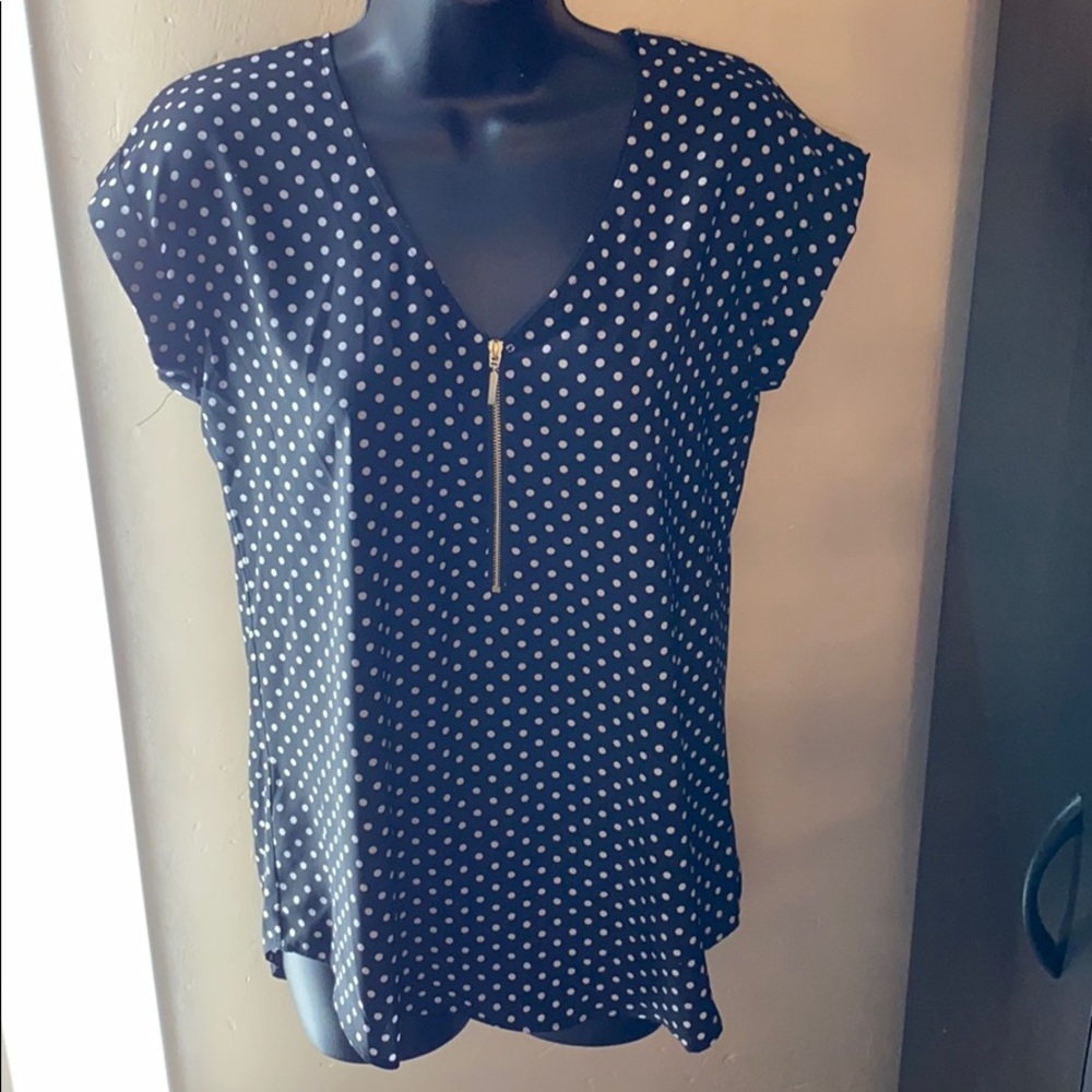 Express polka dot blouse